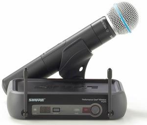Vand microfon wireless(fara fir), pentru vocal, SHURE PGX24E/BETA58, nou - Pret | Preturi Vand microfon wireless(fara fir), pentru vocal, SHURE PGX24E/BETA58, nou