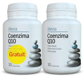 Alevia Coenzima Q10 10mg *30cpr+30cpr - Pret | Preturi Alevia Coenzima Q10 10mg *30cpr+30cpr