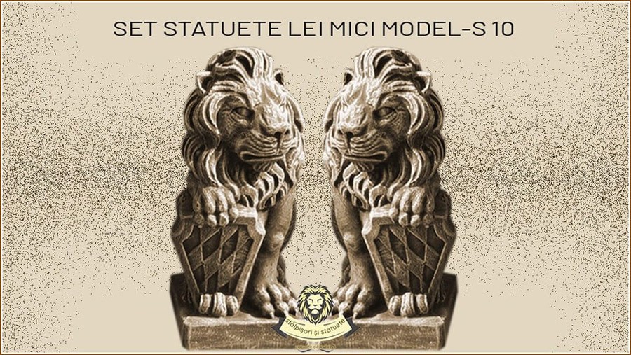 Statuete set lei mici din beton model S10. - Pret | Preturi Statuete set lei mici din beton model S10.