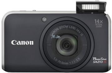 Canon PowerShot SX210IS Negru Bonus: Card 4GB + Transport Gratuit - Pret | Preturi Canon PowerShot SX210IS Negru Bonus: Card 4GB + Transport Gratuit