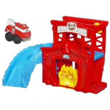 Hasbro - Tonka Chuck Set Fold N Go Set Pompier - Pret | Preturi Hasbro - Tonka Chuck Set Fold N Go Set Pompier