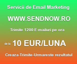 SendNowro Servicii Email Marketing 10 EUR - Pret | Preturi SendNowro Servicii Email Marketing 10 EUR