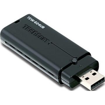 Wireless N USB Adapter TRENDNET TEW-624UB, 300Mbps - Pret | Preturi Wireless N USB Adapter TRENDNET TEW-624UB, 300Mbps
