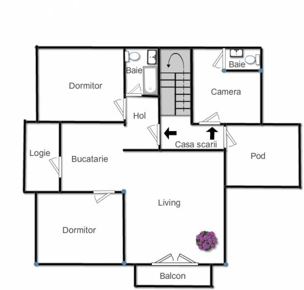Apartament 4 camere in centru, ultrafinisat, 90mp - Pret | Preturi Apartament 4 camere in centru, ultrafinisat, 90mp