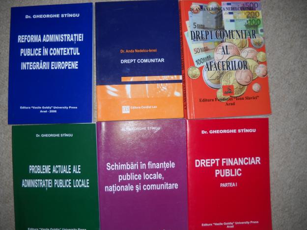 CARTI DE DREPT SI ADMINISTRATIE PUBLICA – Fac. « Vasile Goldis » Arad, 20 lei/ buc. - Pret | Preturi CARTI DE DREPT SI ADMINISTRATIE PUBLICA – Fac. « Vasile Goldis » Arad, 20 lei/ buc.