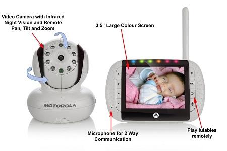 NOU! Videofon digital bidirectional copii Motorola MBP36 Monitor video bebe Baby monitor - Pret | Preturi NOU! Videofon digital bidirectional copii Motorola MBP36 Monitor video bebe Baby monitor