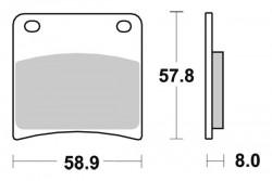 620HS - placute de frana sinterizate SBS - fata - Pret | Preturi 620HS - placute de frana sinterizate SBS - fata