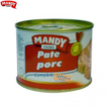 Pate de ficat de porc Mandy 200 gr - Pret | Preturi Pate de ficat de porc Mandy 200 gr