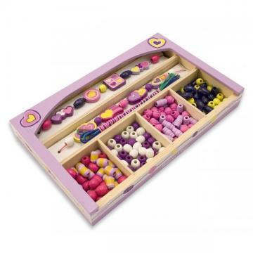 Melissa&amp;Doug - Set de margele Inimioare Fericite - Pret | Preturi Melissa&amp;Doug - Set de margele Inimioare Fericite