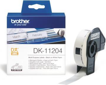 Banda de etichete 17x54mm Brother DK11204 - Pret | Preturi Banda de etichete 17x54mm Brother DK11204