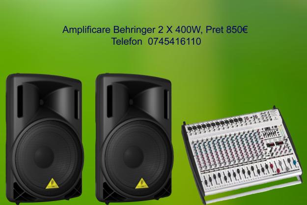 Vand amplificare Behringer 2x400W - Pret | Preturi Vand amplificare Behringer 2x400W