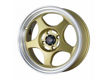 Drag Wheels DR23 Gold Machined Lip Janta - Pret | Preturi Drag Wheels DR23 Gold Machined Lip Janta