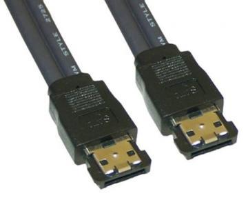 Cablu eSATA Akasa 1.8m negru - ESATA-E18-BK - Pret | Preturi Cablu eSATA Akasa 1.8m negru - ESATA-E18-BK