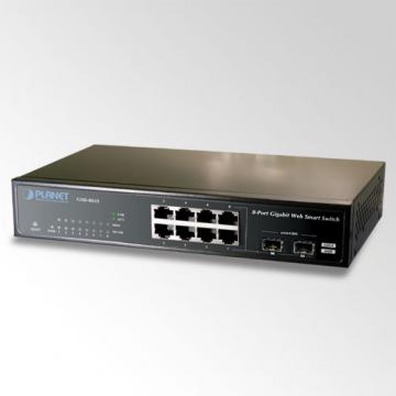 Switch 8-Port Gigabit Web-Smart  +2-port SFP Planet GSD-802S - Pret | Preturi Switch 8-Port Gigabit Web-Smart  +2-port SFP Planet GSD-802S