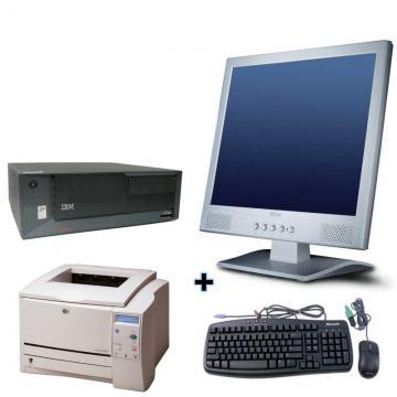 IBM SFF Desktop Intel P4 2800MHz + Monitor lcd 17 + Imprimanta Laser HP 1160 - Pret | Preturi IBM SFF Desktop Intel P4 2800MHz + Monitor lcd 17 + Imprimanta Laser HP 1160