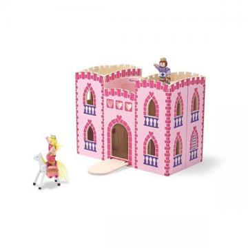 Melissa &amp; Doug - Castel din lemn pliabil - Pret | Preturi Melissa &amp; Doug - Castel din lemn pliabil