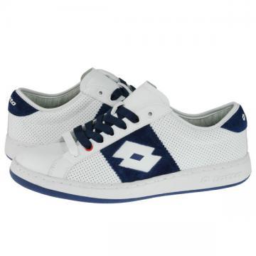 Pantofi sport Lotto Pat II LTH alb-bleumarin - Pret | Preturi Pantofi sport Lotto Pat II LTH alb-bleumarin