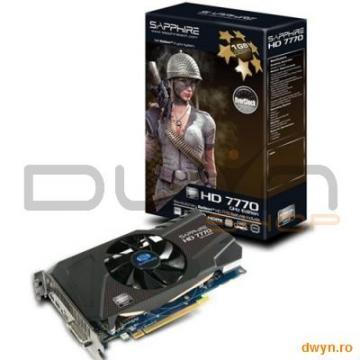 SAPPHIRE ATI HD7770 GHZ EDITION OC 1G GDDR5 128 bit PCI-E HDMI / DVI-I / DUAL MINI DP 1120MHz / 1250 - Pret | Preturi SAPPHIRE ATI HD7770 GHZ EDITION OC 1G GDDR5 128 bit PCI-E HDMI / DVI-I / DUAL MINI DP 1120MHz / 1250