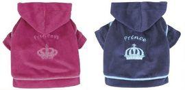 Hanorac catifea East Side Velour Royalty Hoodie Dog Prince/Princess Pink/Blue - Pret | Preturi Hanorac catifea East Side Velour Royalty Hoodie Dog Prince/Princess Pink/Blue