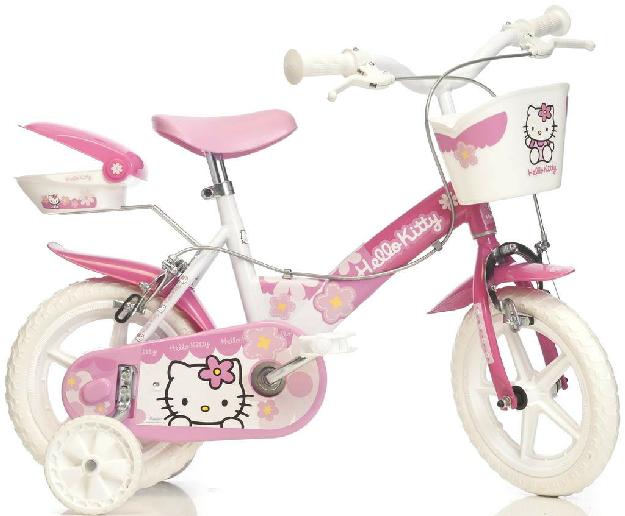 Bicicleta Hello Kitty cu roti cu diametrul de 12 - Pret | Preturi Bicicleta Hello Kitty cu roti cu diametrul de 12