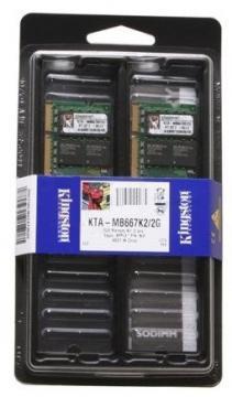 Sodimm DDR2 2GB (KIT 2*1GB) 667Mhz, Kingston KTA-MB667K2/2G, compatibil Apple iMac - Pret | Preturi Sodimm DDR2 2GB (KIT 2*1GB) 667Mhz, Kingston KTA-MB667K2/2G, compatibil Apple iMac