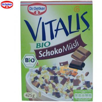 Cereale musli Dr. Oetker Vitalis Bio cu ciocolata 425 gr - Pret | Preturi Cereale musli Dr. Oetker Vitalis Bio cu ciocolata 425 gr