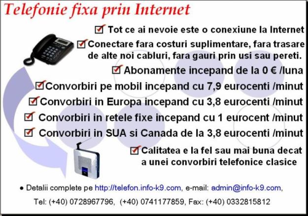 Telefonie si echipamente Voip - Telefonie prin Internet - Pret | Preturi Telefonie si echipamente Voip - Telefonie prin Internet