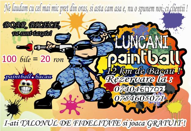 Paintball Bacau Luncani - Pret | Preturi Paintball Bacau Luncani