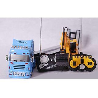 Set Camion si Excavator cu telecomanda 2 in 1 - Pret | Preturi Set Camion si Excavator cu telecomanda 2 in 1