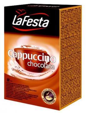 Cappucino La Festa Ciocolata, 10 pliculete x 12.5 g - Pret | Preturi Cappucino La Festa Ciocolata, 10 pliculete x 12.5 g