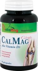 Citrat de Calciu Magneziu cu Vitamina D *90cps - Pret | Preturi Citrat de Calciu Magneziu cu Vitamina D *90cps