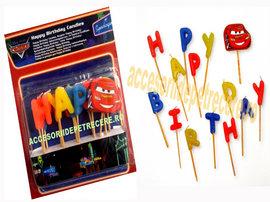 Lumanari litere HAPPY BIRTHDAY Cars - Pret | Preturi Lumanari litere HAPPY BIRTHDAY Cars