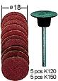Discuri slefuire Corundum D18 mm cu ax prindere (1 P28982 - Pret | Preturi Discuri slefuire Corundum D18 mm cu ax prindere (1 P28982