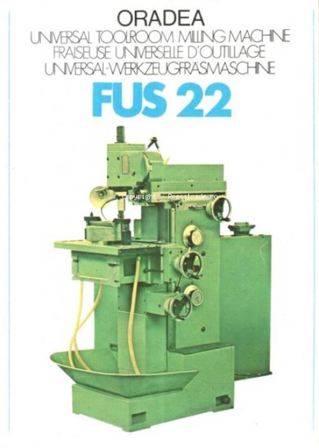 Masina de frezat universal FUS 22 - Pret | Preturi Masina de frezat universal FUS 22