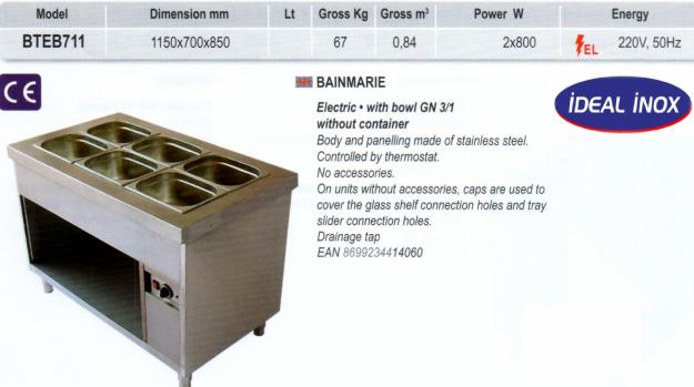 Bain Marie cu spatiu depozitare 3GN 1/1- CLR.73.BTEB711 - Pret | Preturi Bain Marie cu spatiu depozitare 3GN 1/1- CLR.73.BTEB711