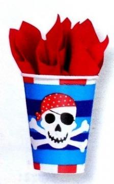 8 Pahare 266ml PIRATE PARTY - Pret | Preturi 8 Pahare 266ml PIRATE PARTY