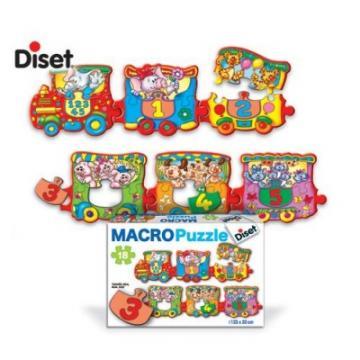 Puzzle Diset Macro â€“ Trenul cu numere (18 piese) - Pret | Preturi Puzzle Diset Macro â€“ Trenul cu numere (18 piese)