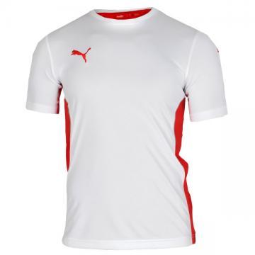 Tricou Puma V-Kon Training alb-rosu - Pret | Preturi Tricou Puma V-Kon Training alb-rosu