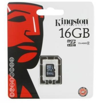 Micro Secure Digital Card HIGH CAPACITY 16GB (MicroSD HC Card) Single Pack, Kingston, SDC4/16GBSP - Pret | Preturi Micro Secure Digital Card HIGH CAPACITY 16GB (MicroSD HC Card) Single Pack, Kingston, SDC4/16GBSP