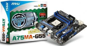 Placa de baza MSI A75MA-G55 socket FM1 - Pret | Preturi Placa de baza MSI A75MA-G55 socket FM1