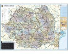 Romania - Harta administrativa si rutiera (hartie laminata) 140x100 - Pret | Preturi Romania - Harta administrativa si rutiera (hartie laminata) 140x100