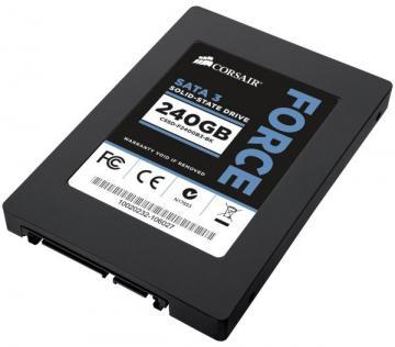 SSD Corsair CSSD-F240GB3-BK, Force Series 3, 240GB SATA3, Read/Write 550/520 MB/s, bracket 2.5" / 3.5" - Pret | Preturi SSD Corsair CSSD-F240GB3-BK, Force Series 3, 240GB SATA3, Read/Write 550/520 MB/s, bracket 2.5" / 3.5"