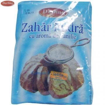 Zahar pudra cu aroma de vanilie Darling 80 gr - Pret | Preturi Zahar pudra cu aroma de vanilie Darling 80 gr