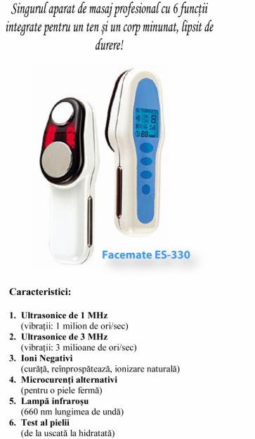 Aparat cosmetic cu ultrasunete, infrarosii, microcurenti si testul pielii! - Pret | Preturi Aparat cosmetic cu ultrasunete, infrarosii, microcurenti si testul pielii!