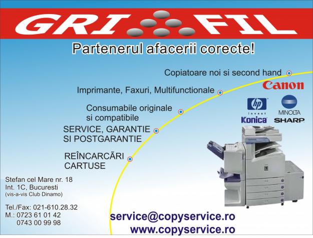 Service / Vanzari (noi & second-hand) Copiatoare,Imprimante,Faxuri, Papetarie,Consumabile - Pret | Preturi Service / Vanzari (noi & second-hand) Copiatoare,Imprimante,Faxuri, Papetarie,Consumabile