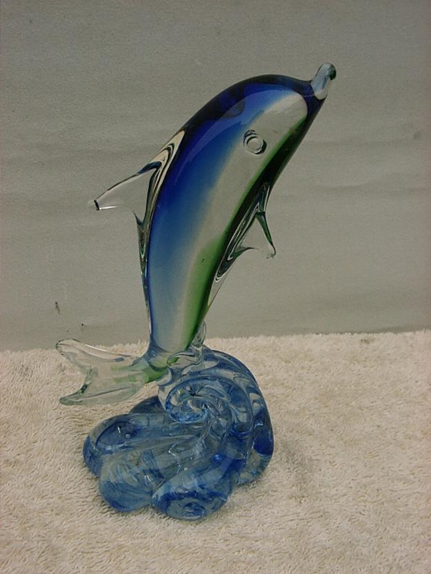 Bibelou sticla cristal cu reflexii (delfin) - Pret | Preturi Bibelou sticla cristal cu reflexii (delfin)