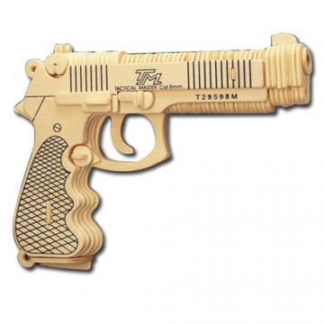 Puzzle 3D lemn - Pistol - Pret | Preturi Puzzle 3D lemn - Pistol