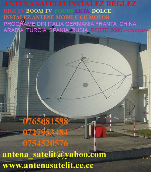 ANTENA SATELIT INSTALEZ REGLEZ 0727953484 orce tip de antena satelit digi tv, boom tv - Pret | Preturi ANTENA SATELIT INSTALEZ REGLEZ 0727953484 orce tip de antena satelit digi tv, boom tv