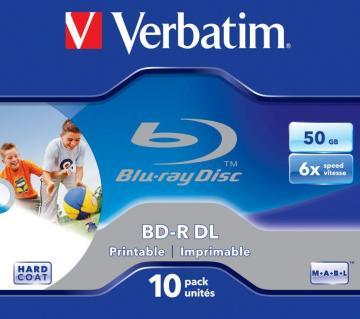 VERBATIM BD-R Dual Layer, 6x, wide printabil, 50GB, jewel case, (43736) - Pret | Preturi VERBATIM BD-R Dual Layer, 6x, wide printabil, 50GB, jewel case, (43736)