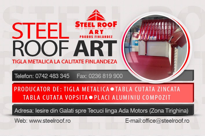 Fabrica de tigla metalica STEEL ROOF ARTUS (produs finlandez) - Pret | Preturi Fabrica de tigla metalica STEEL ROOF ARTUS (produs finlandez)